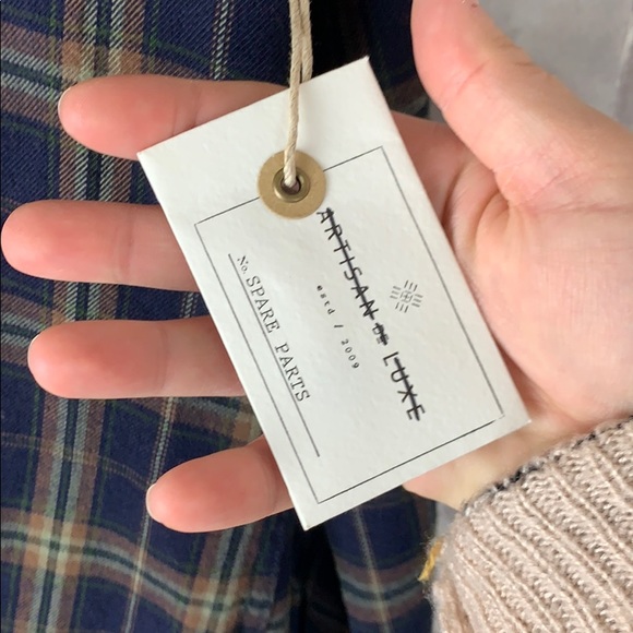 NWT Anthropologie Sophia plaid button up small - Picture 8 of 8